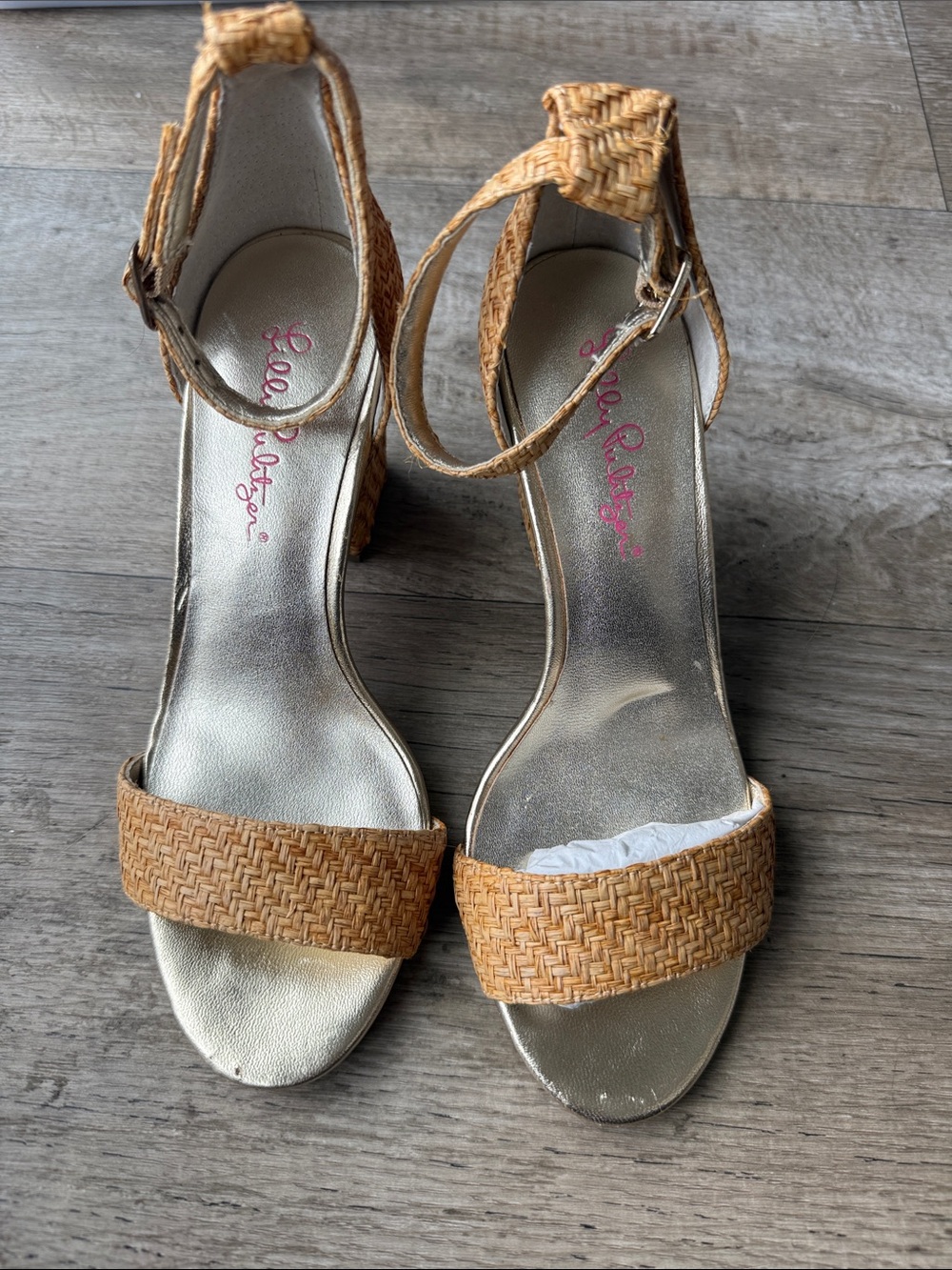 Lilly Pulitzer Amber Lynn Straw Sandals